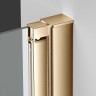 Душевая дверь Alpha VDP-3AL800CLG , брашированное золото, стекло прозрачное