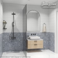 Душевая перегородка IBERICA BLANCA Mod.602 Walk In тонированное стекло/хром 90х200см (IB602.TC.200.90)