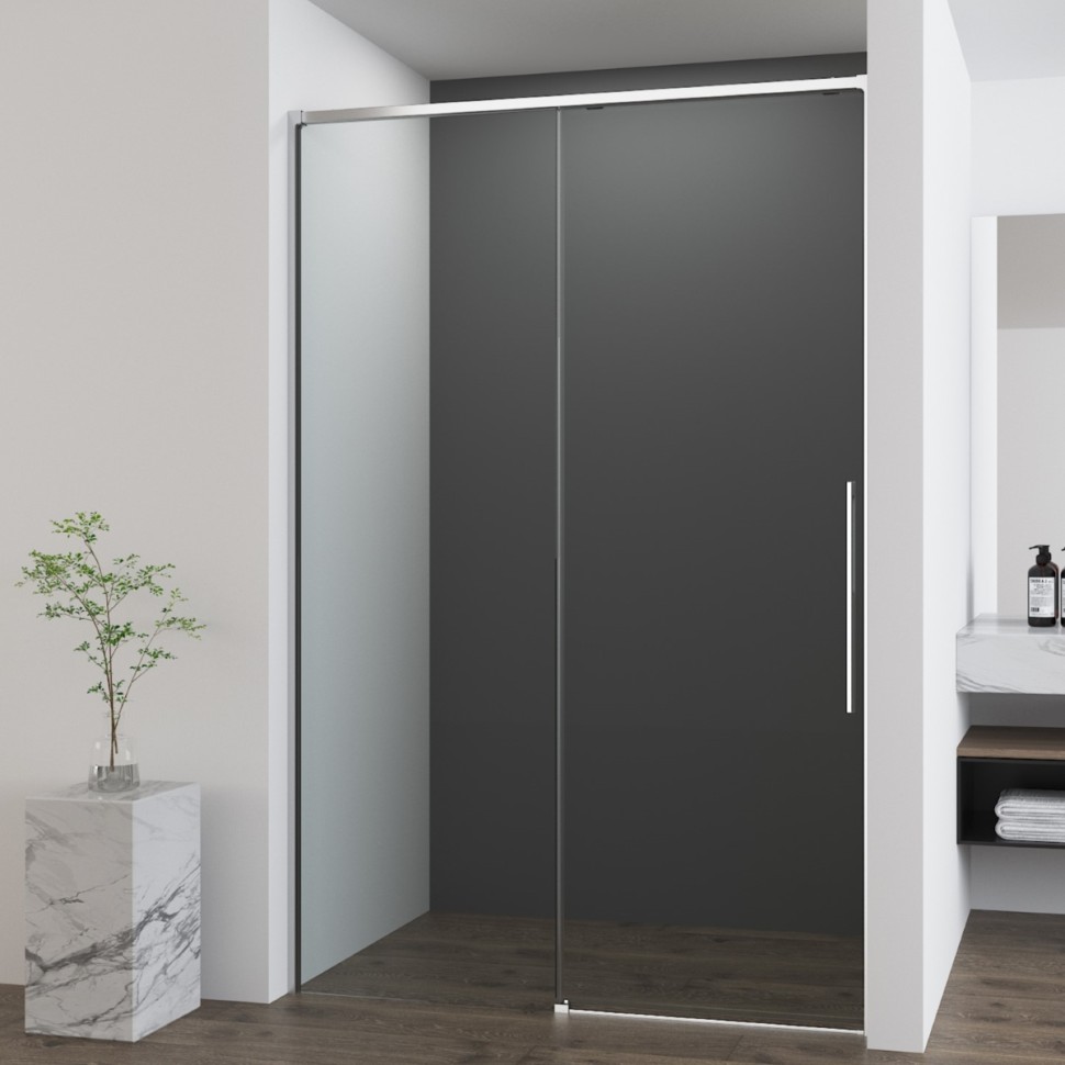 Душевая дверь Ultima VDS-7UL120CL, 1200, хром, стекло прозрачное