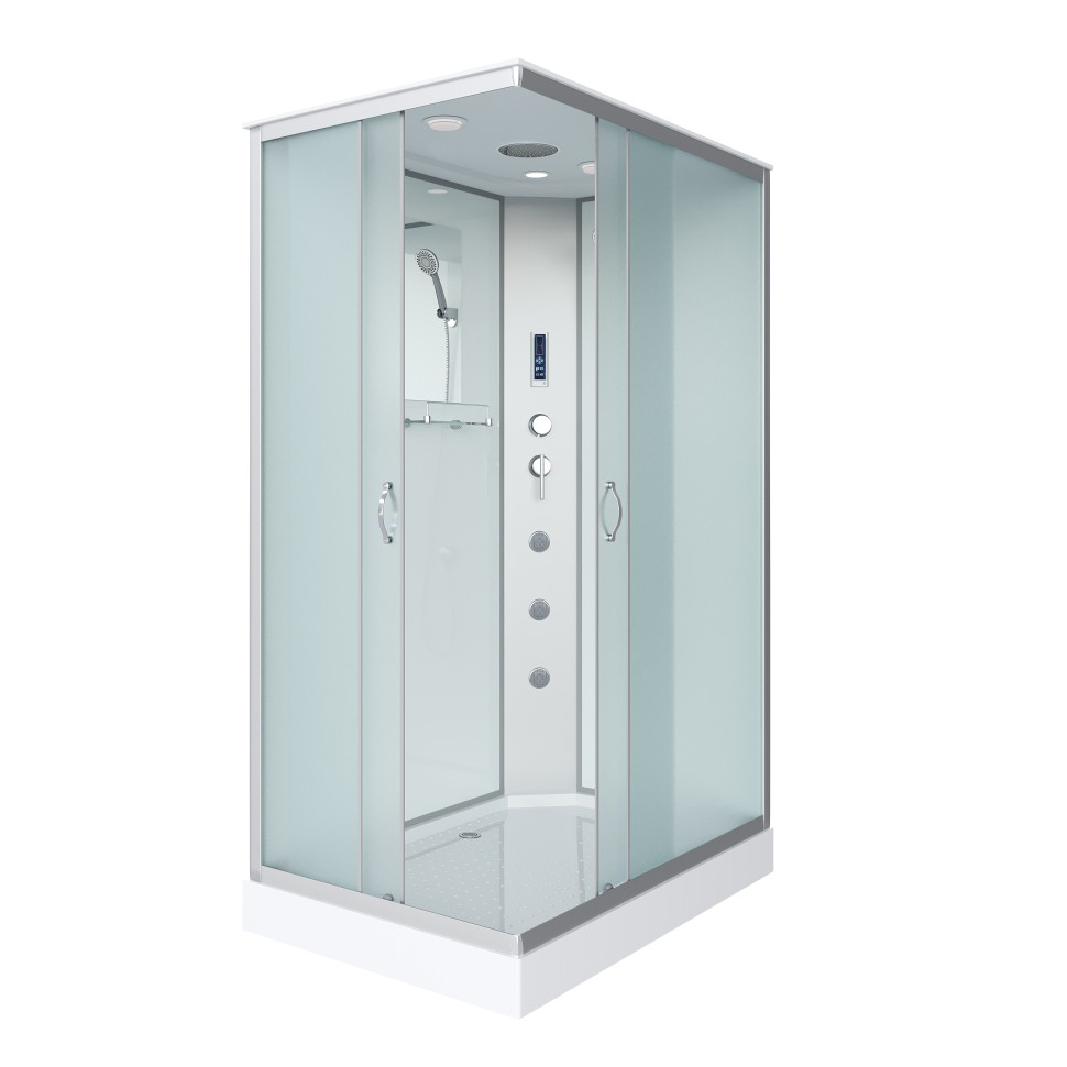 Душевая кабина Niagara Classic NG-43285-14QF (120х80х215) низкий поддон(13см),стекло матовое,3 места
