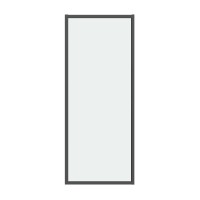 Боковая стенка Grossman Style 200.K33.05.80.21.00 (80х195) черный матовый,стекло прозрачное, 1 место