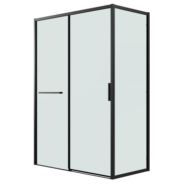 Боковая стенка Grossman Style 200.K33.05.80.21.00 (80х195) черный матовый,стекло прозрачное, 1 место