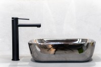 Смеситель ABBER Emotion AF8811B для накладной раковины, черный матовый