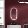 Зеркало для ванной комнаты SANCOS Oval, фронтальная подсветка 550х1050 с сенсорным управлением на прикосновение, арт. OV55F