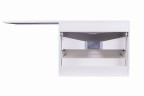 Тумба подвесная STYLE LINE "Даллас 140", Люкс белая, PLUS с раковиной ESTETUS Даллас 1400*480 левый