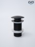 Донный клапан Gid без перелива G-55BM 76602K черный матовый 7x7x10