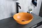 Раковина Gid 9081orm 53405 накладная оранжевая матовая 36x36x14