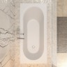Ванна из искусственного камня Uperwood Lotus 170x75 см, белая