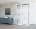 Душевой уголок Como Soft VSR-1CS1011CL, 1100*1000, хром, стекло прозрачное
