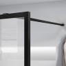 Душевая перегородка Walk-In VSW-1HC120CFB, 1200*2000, черный, стекло прозрачное/рифленое