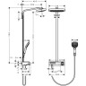 Душевая стойка Hansgrohe Raindance Select Push 300 3jet 27127400 белый/хром