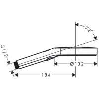 Ручной душ Hansgrohe Rainfinity 130 3jеt, цвет: полированное золото 26864990