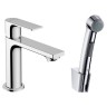 Смеситель для раковины Hansgrohe Rebris E с гигиеническим душем 72216000 хром