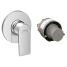 Смеситель для душа Hansgrohe Rebris E (внешняя и скрытая часть) 72658000 хром