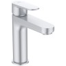 Ideal Standard CERAFINE O Смеситель для раковины с д/кл. ClickClack, Silver (Серебро)