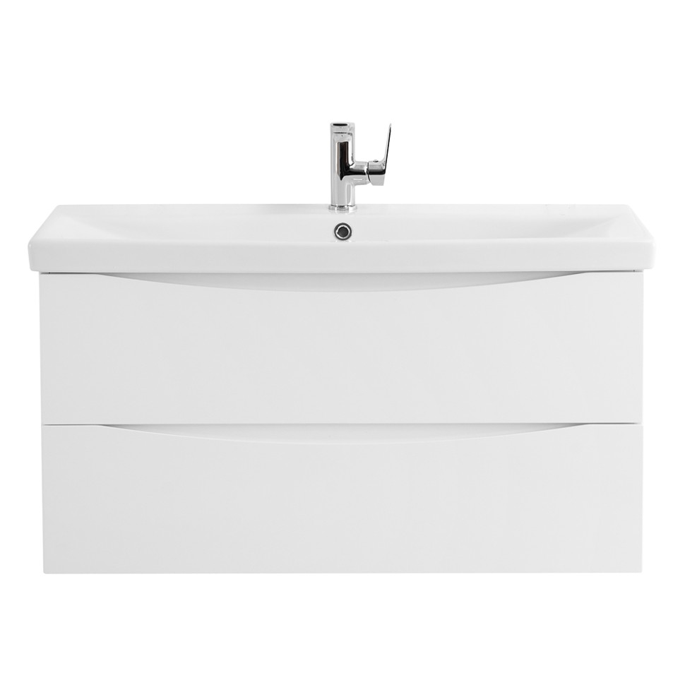 База под раковину подвесная BelBagno MARINO-CER-1000-2C-SO-BL-P Bianco Lucido