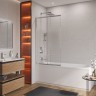 Душевая шторка на ванну с фиксированным креплением одной створки CEZARES SLIDER-FIX-VF-11-90/150-C-Cr