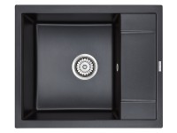 Мойка FLUGEN 50-600, IT-GRANIT, PM216050-BLM, черный металлик, 600х500 мм, Paulmark