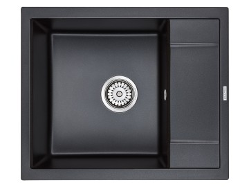 Мойка FLUGEN 50-600, IT-GRANIT, PM216050-BLM, черный металлик, 600х500 мм, Paulmark