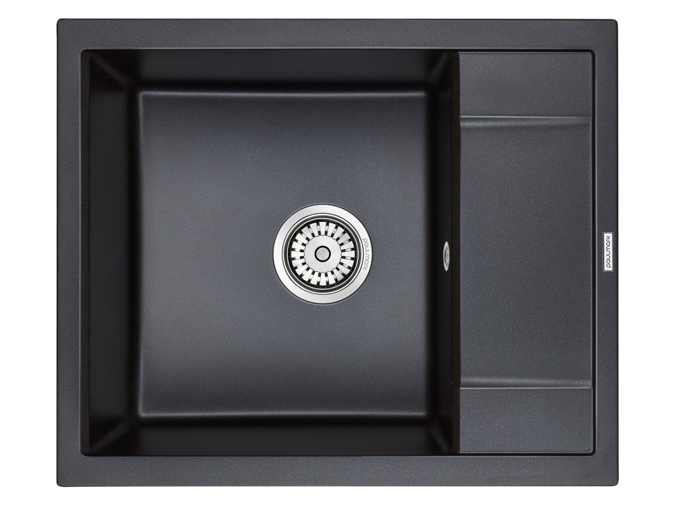 Мойка FLUGEN 50-600, IT-GRANIT, PM216050-BLM, черный металлик, 600х500 мм, Paulmark