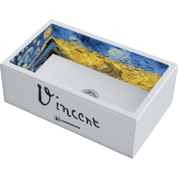 Кухонная мойка Omoikiri Mikura 76-Vangogh Natceramic/белый