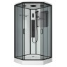 Душевая кабина Niagara Premium NG-6902-01GD BLACK (100х100х220) низкий поддон(16 см),черный,стекло тонированное,4 места