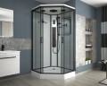 Душевая кабина Niagara Premium NG-6902-01GD BLACK (100х100х220) низкий поддон(16 см),черный,стекло тонированное,4 места