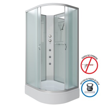 Душевая кабина Niagara Classic NG-33194-14LBKG (110х90х200) средний поддон(26см),стекло матовое,4 места