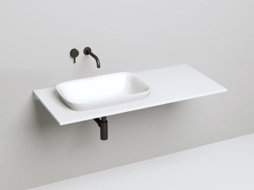 Раковина полувстраиваемая MAREA 02 598х398х165 S-Stone Матовое