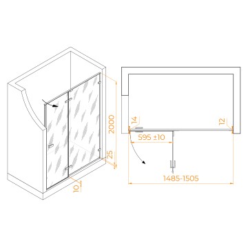 ΠΡΡΠ΅Π²Π°Ρ Π΄Π²Π΅ΡΡ RGW SV-004Gr (ΠΠ°ΡΠΎΠ²ΠΎΠ΅-Π‘Π°ΡΠΈΠ½Π°Ρ, 1500)
