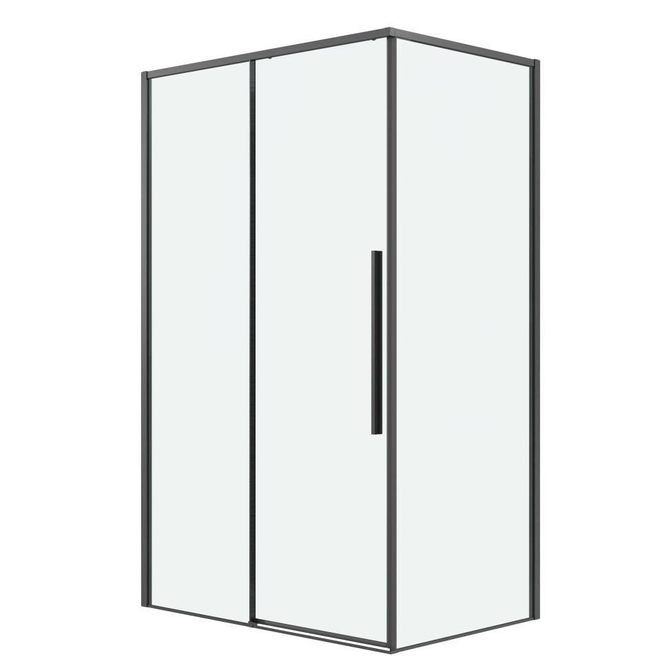 Душевое ограждение Grossman Galaxy 100.K33.01.100.42.00-200.K33.01.90.42.00 (100х90х195) раздвижная,графит сатин,стекло прозрачное,2 места
