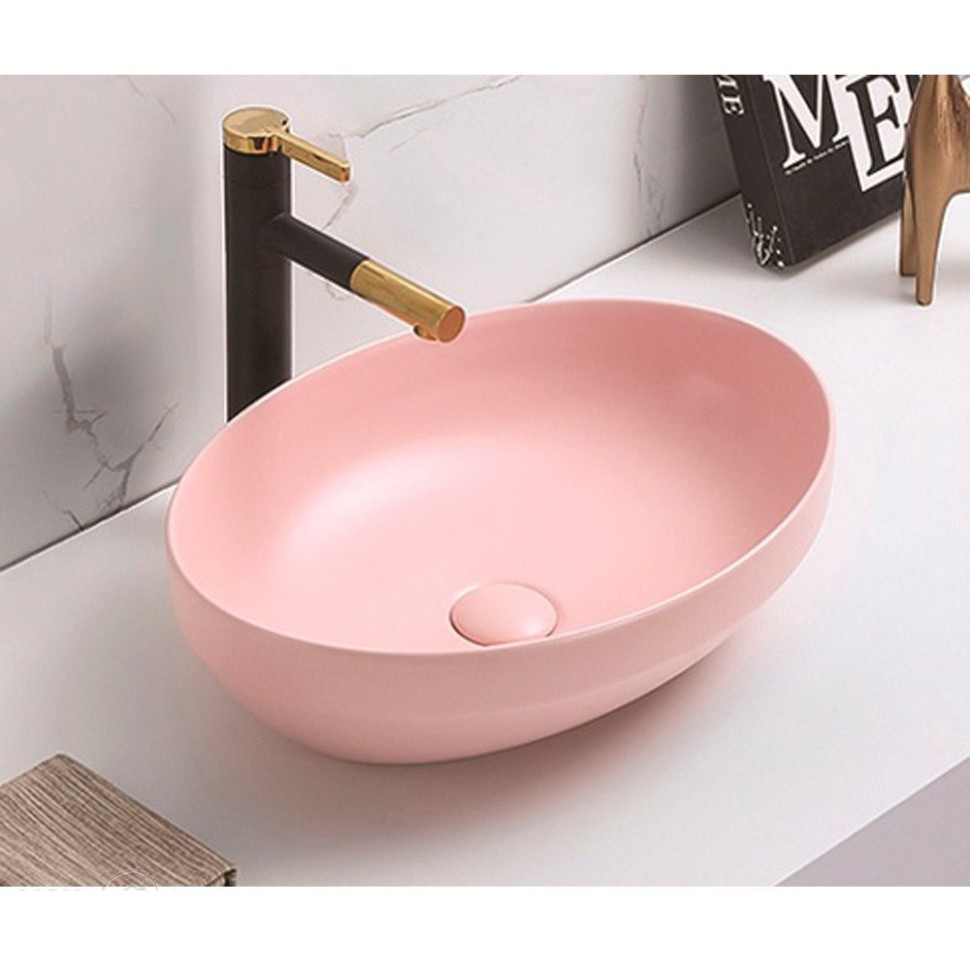 Раковина Ceramalux 78590MP, цвет розовый