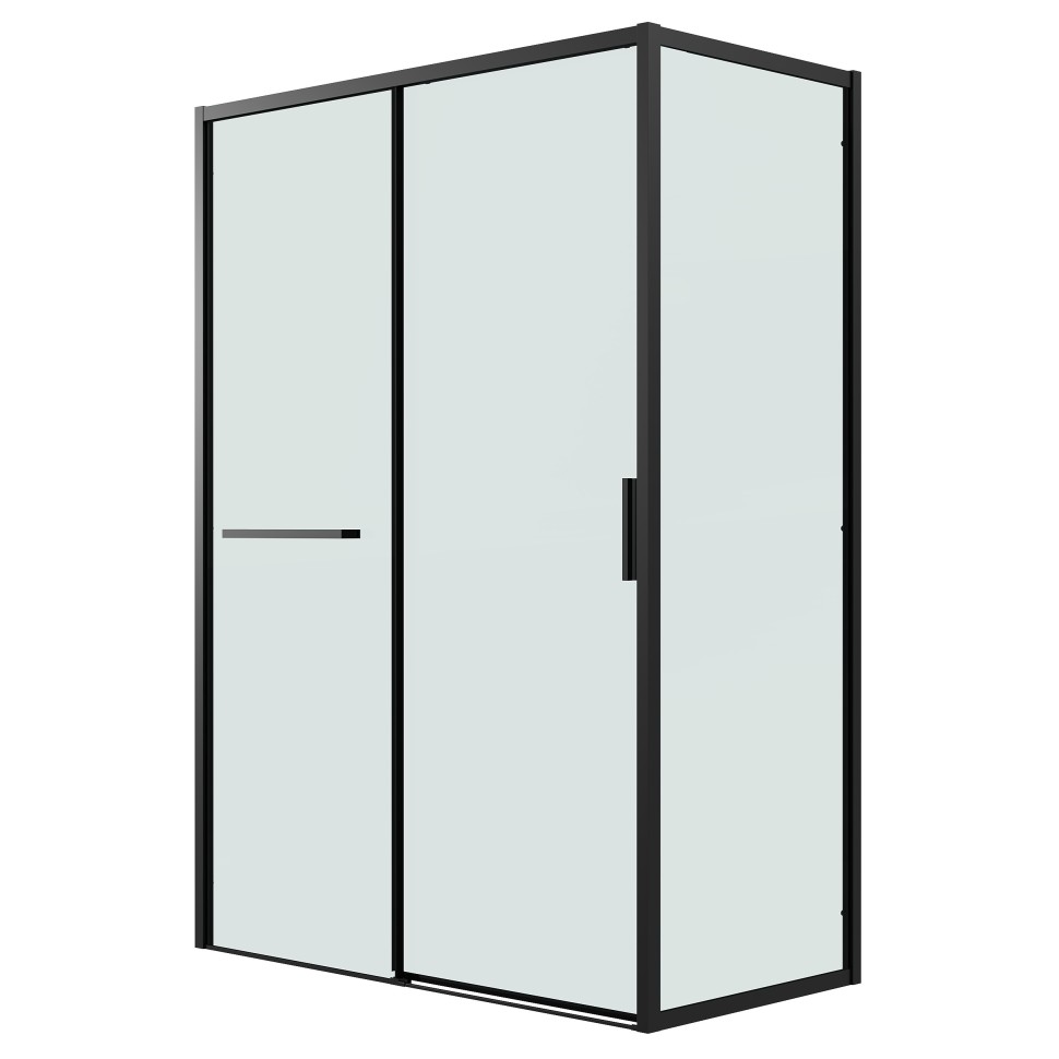 Боковая стенка Grossman Style 200.K33.05.90.21.00 (90х195) черный матовый,стекло прозрачное, 1 место