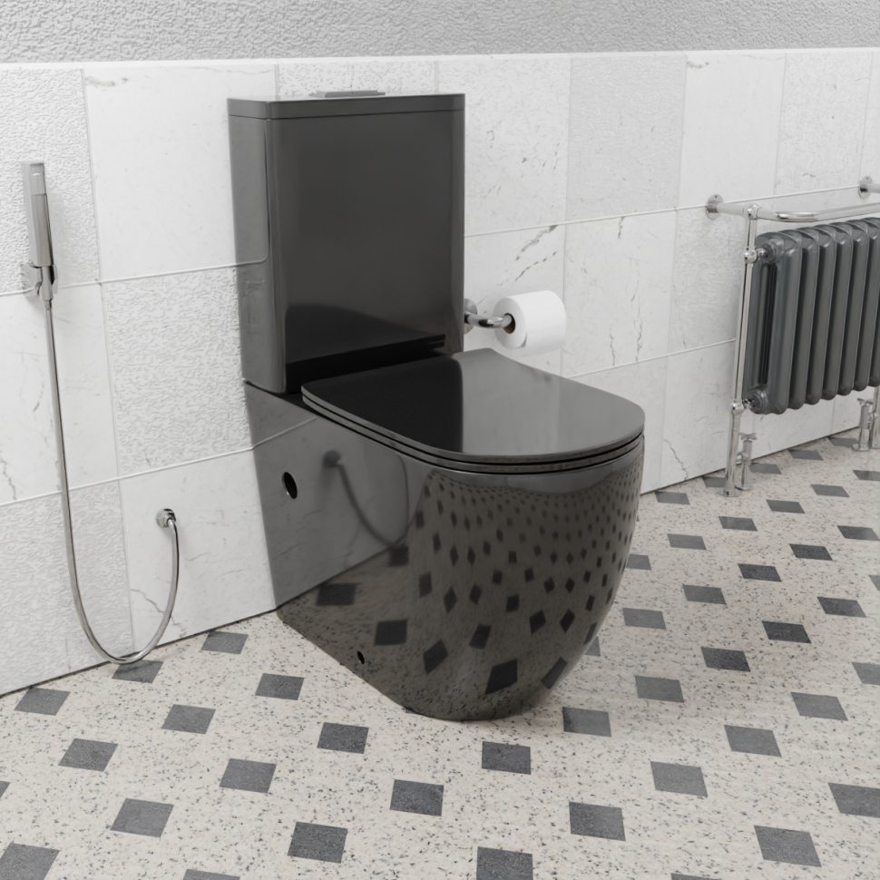 Унитаз напольный CeramaLux 2176 -18