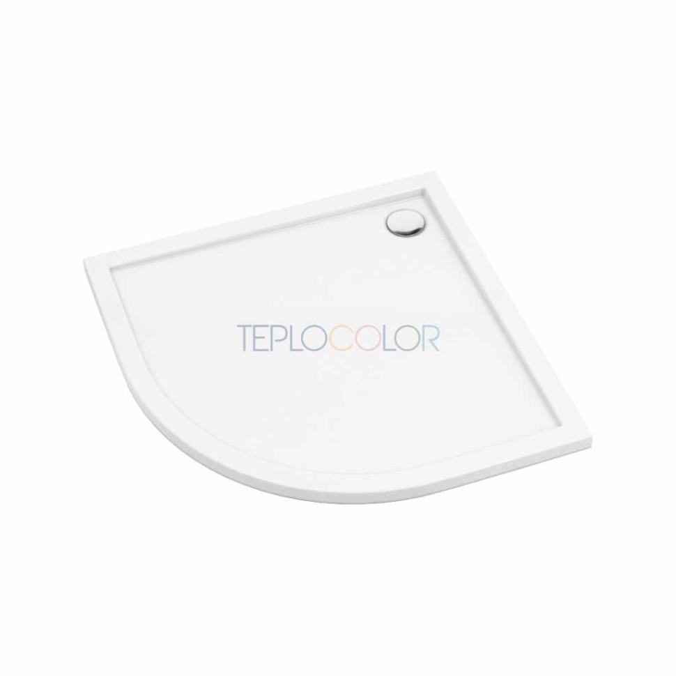 Акриловый душевой поддон, полукруглый, 90 см