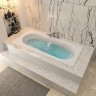 Ванна из искусственного камня Uperwood Lotus 180x80 см, белая