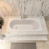 Ванна из искусственного камня Uperwood Lotus 180x80 см, белая