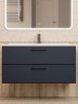 Тумба под раковину для ванной Uperwood Foster New 100 см, подвесная, черная