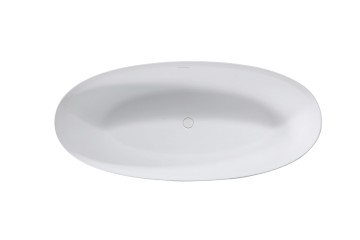 Ванна Солид Серфейс (Solid Surface) Vincea VBT-4S01MW, 1700*760*560, белый матовый, щелевой перелив