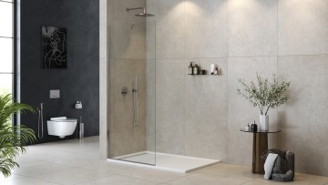 Душевая перегородка универсальная LIBERTA-L-1-TB-100-C-Cr