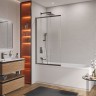 Душевая шторка на ванну с фиксированным креплением одной створки CEZARES SLIDER-FIX-VF-11-90/150-C-GM