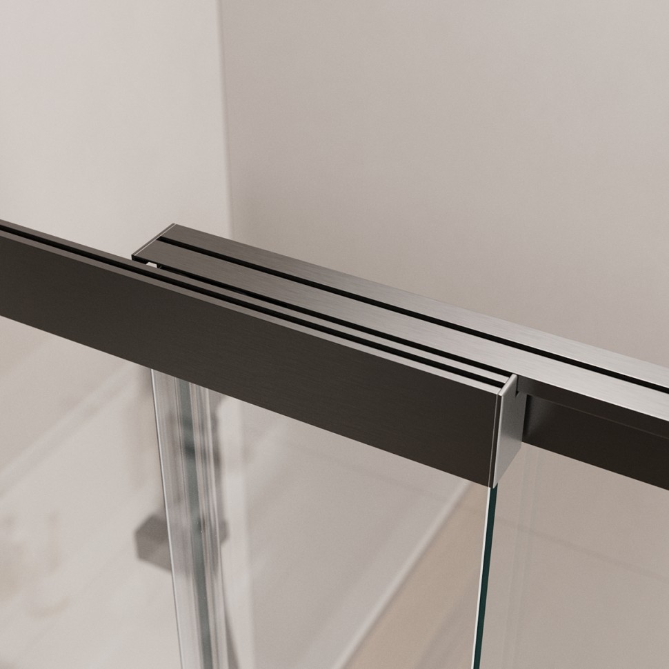 Душевая шторка на ванну с фиксированным креплением одной створки CEZARES SLIDER-FIX-VF-11-90/150-C-GM