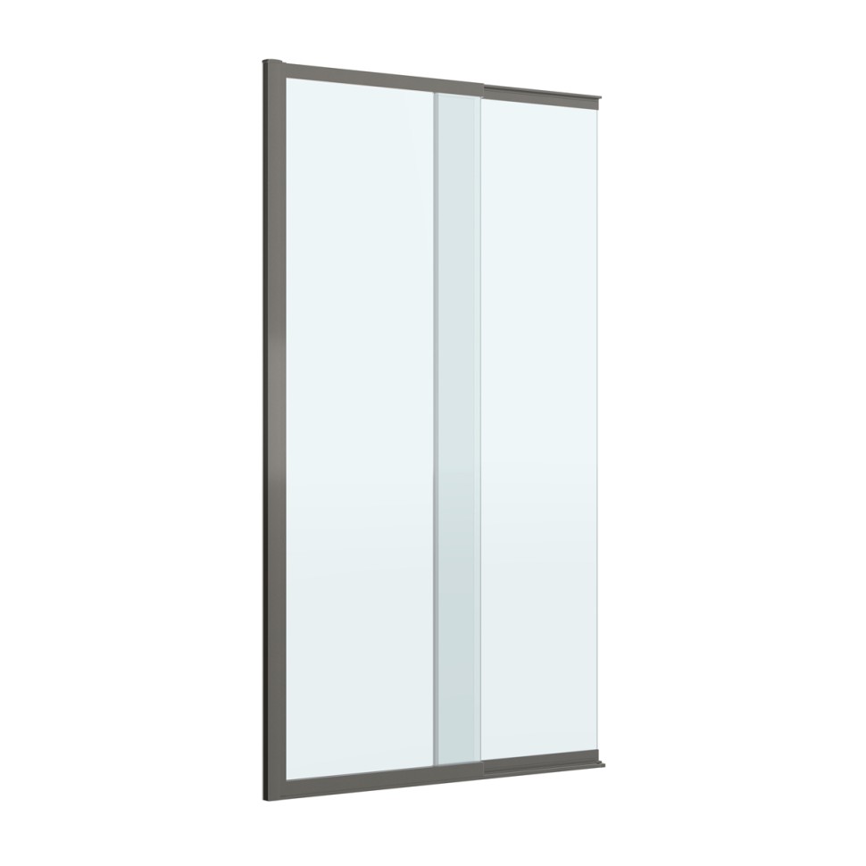 Душевая шторка на ванну с фиксированным креплением одной створки CEZARES SLIDER-FIX-VF-11-90/150-C-GM