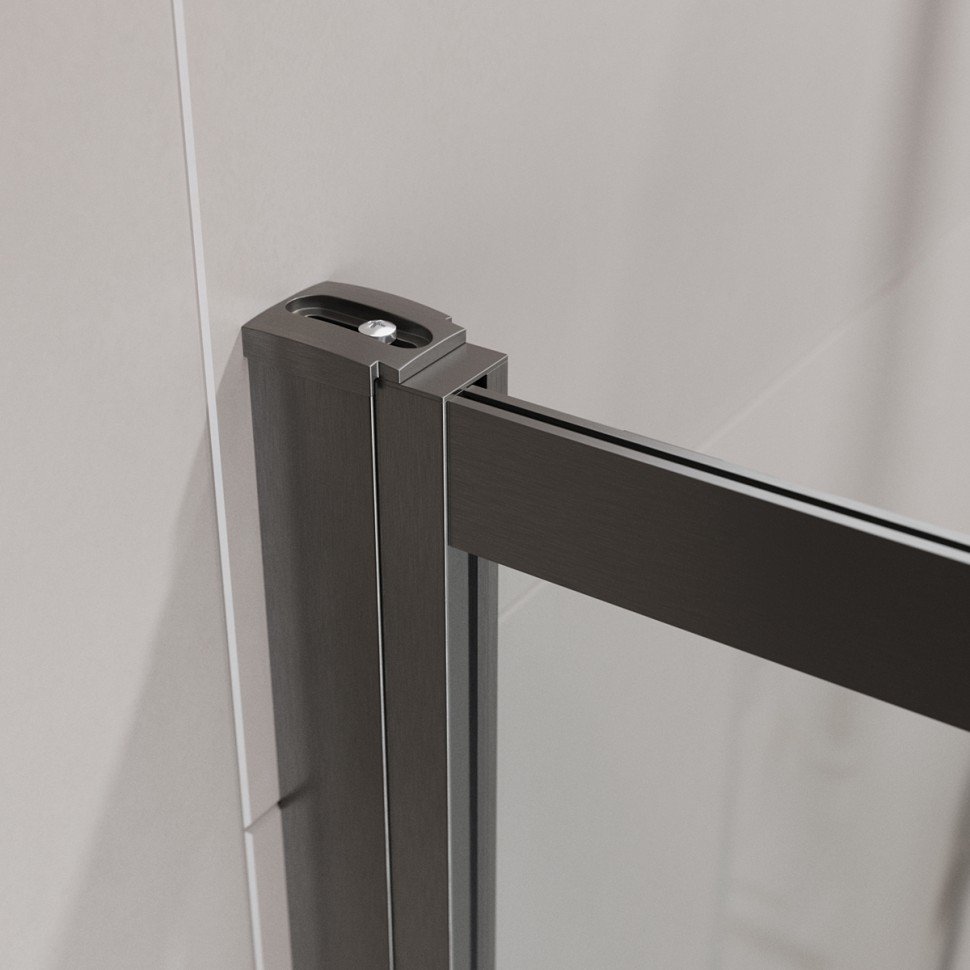 Душевая шторка на ванну с фиксированным креплением одной створки CEZARES SLIDER-FIX-VF-11-90/150-C-GM