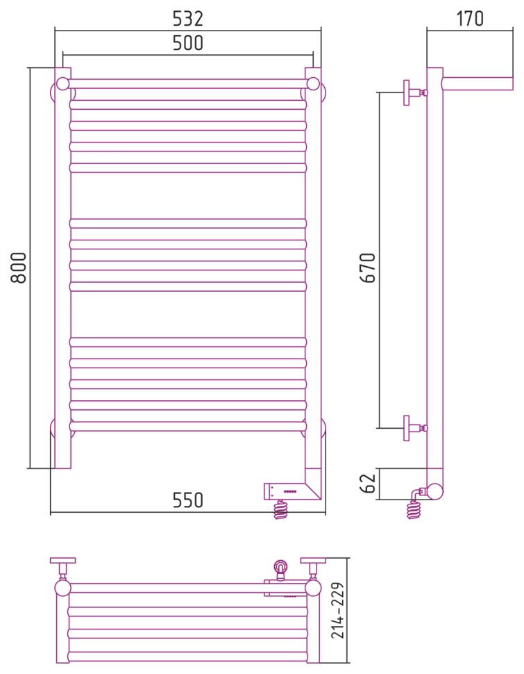 Богема с полкой 2.0 800х500 МЭМ правый