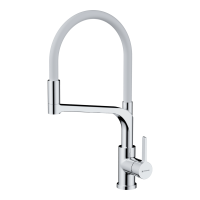 Смеситель для кухни Omoikiri Sinto 2 Plus-C-WH латунь/хром/белый