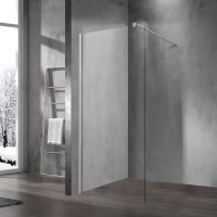Душевая перегородка Walk-In VSW-1H900CLBN, 900*2000, брашированный никель, стекло прозрачное