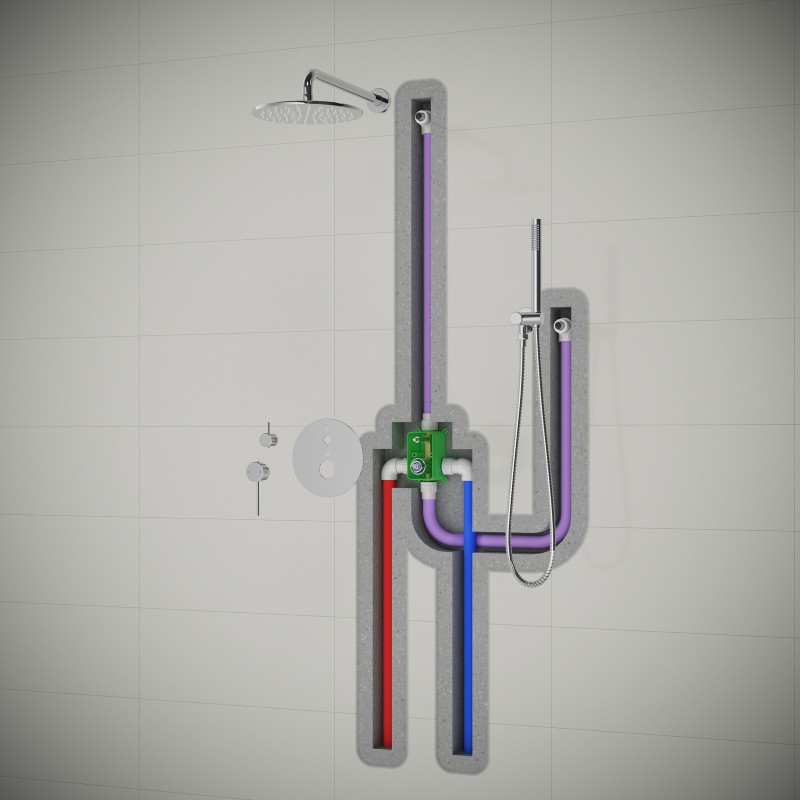 Душевая система встроенная Timo Saona SX-2369/00SM хром