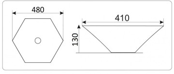 Умывальник CeramaLux 607B