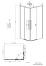Душевое ограждение Grossman Galaxy 1/2.K33.01.80.10.02-1/2.K33.01.11L.10.02 (80х110х195) раздвижная,хром,стекло шиншилла,2 места